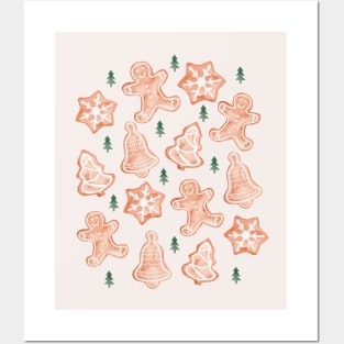 Christmas Holiday Gingerbread Cookies Posters and Art